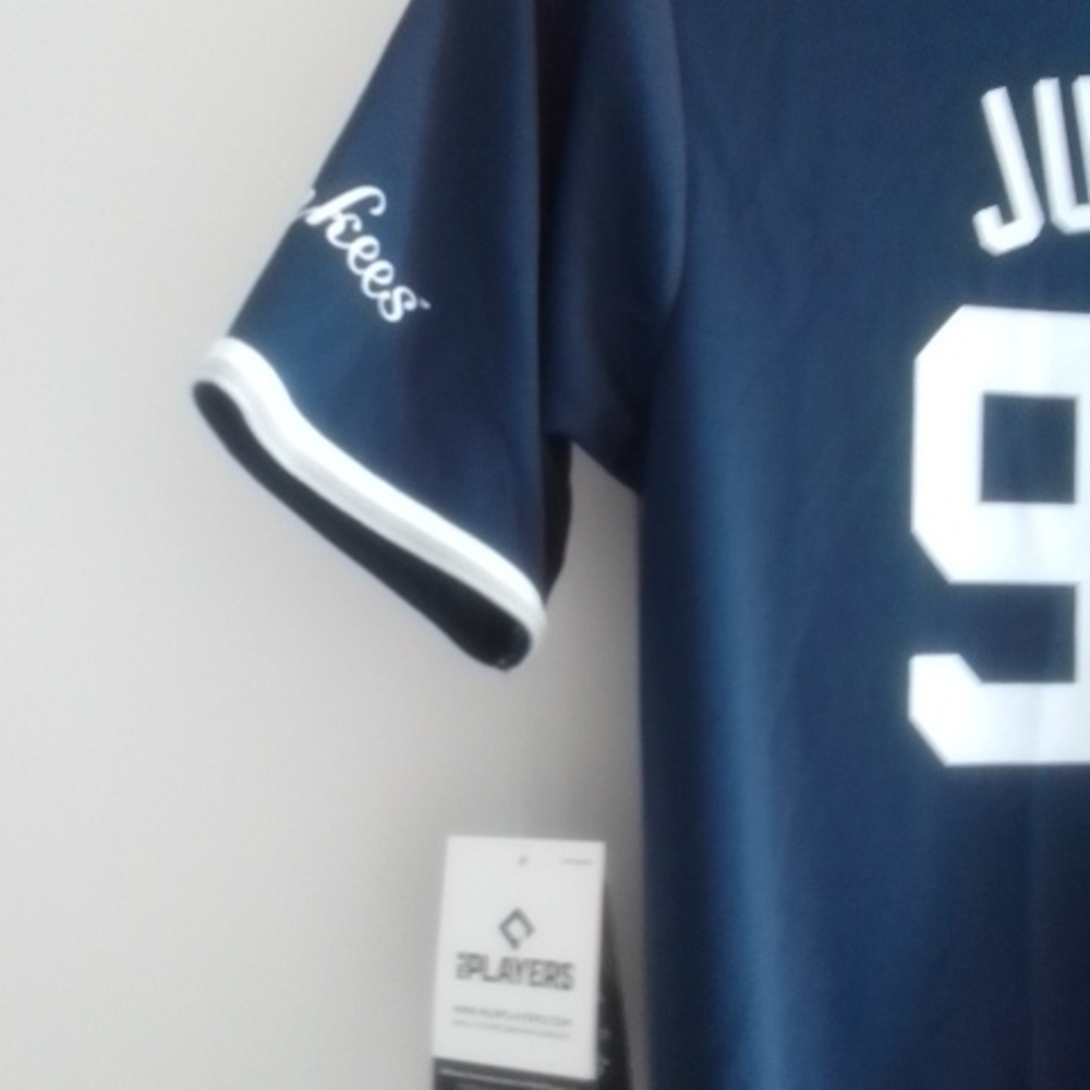 NWT Genuine Merchandise Blue and White Yankees Jersey #99 Judge - Picture 6 of 7